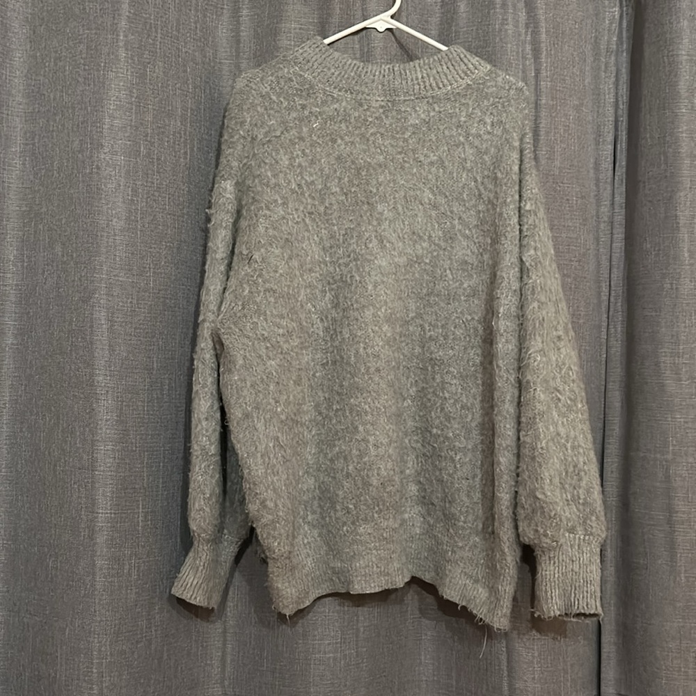 Nordstrom: Thick grey shag sweater (Abound) - Picture 2 of 9